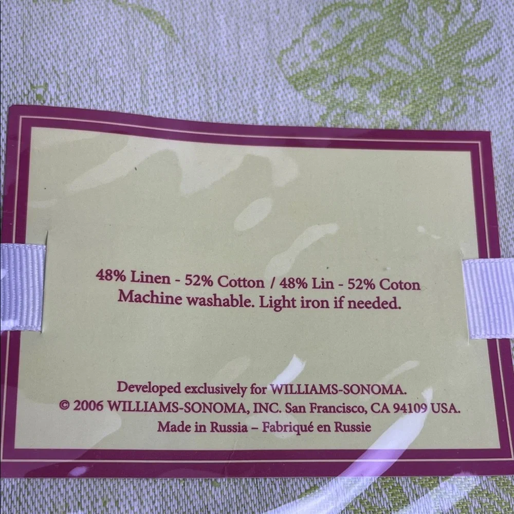 Vintage William Sonoma Butterfly Jacquard Napkins NEW Rare